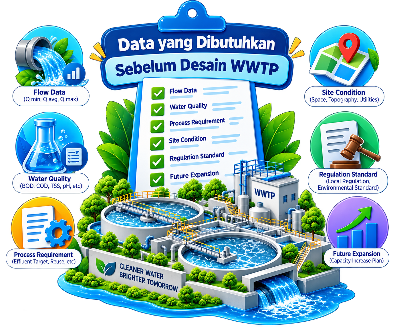 Pemeriksaan equipment sebelum desain sistem pengolahan air